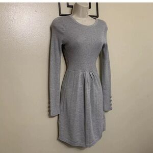 Romeo & Juliet Couture Gray Midi Dress